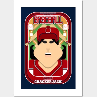 Baseball Red Blue White - Deuce Crackerjack - Amy version Posters and Art